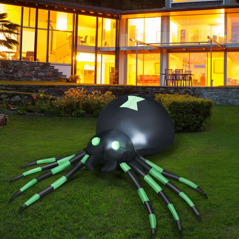 6 Feet Halloween Inflatable Blow-Up Spider image number 5