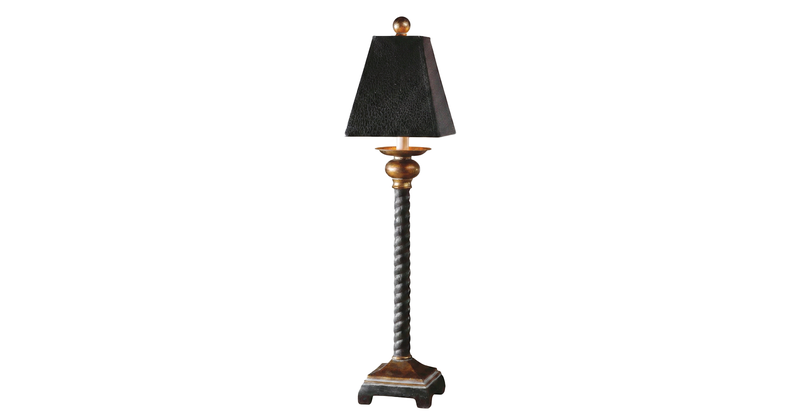 Bellcord Black Buffet Lamp image number 0
