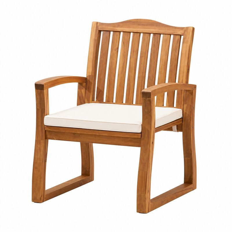 TATEUS 7 Pieces Acacia Wood Outdoor Dining Set image number 4