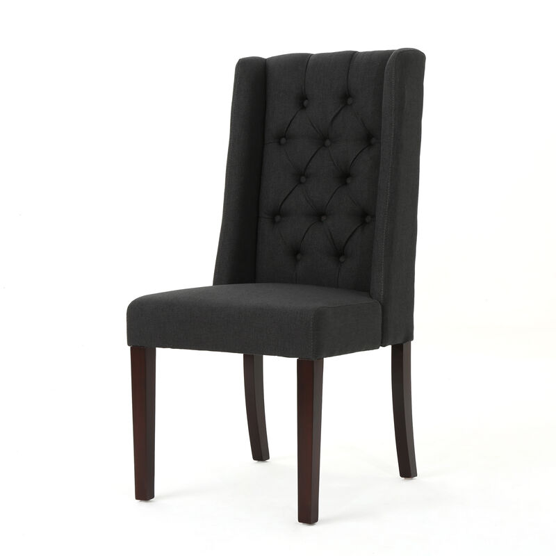 Streamdale Elegant Tufted Wingback Dining Chairs Sophistication and Comfort