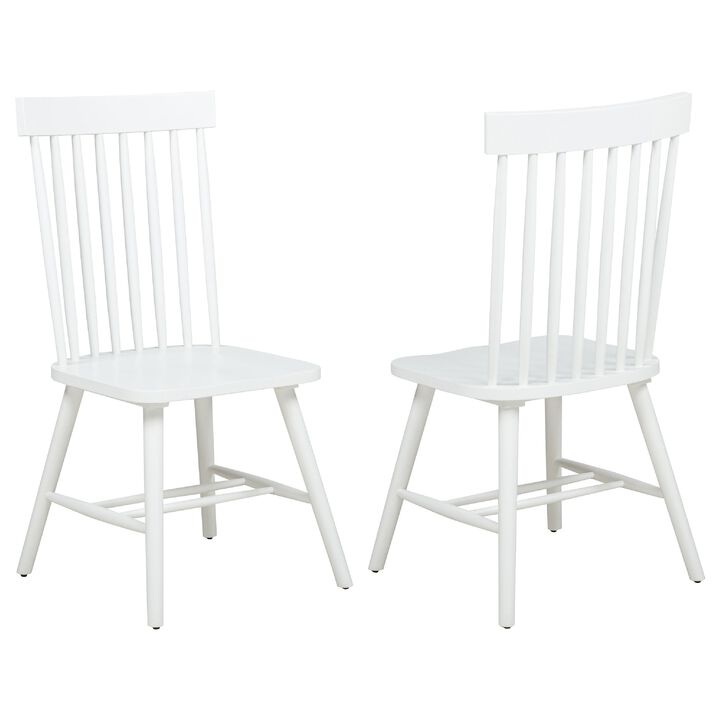 Andy Dining Side Chair Set of 2, Windsor Spindle Back