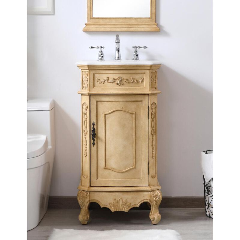 Elegant Kitchen and Bath 24 inch Single Bathroom vanity in Antique Beige