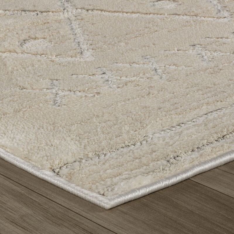 Rug Branch Satori Contemporary Boho Beige Cream Indoor Area Rug