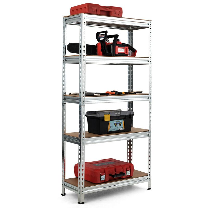 5-Tier Steel Shelving Unit Storage Shelves Heavy Duty Storage Rack