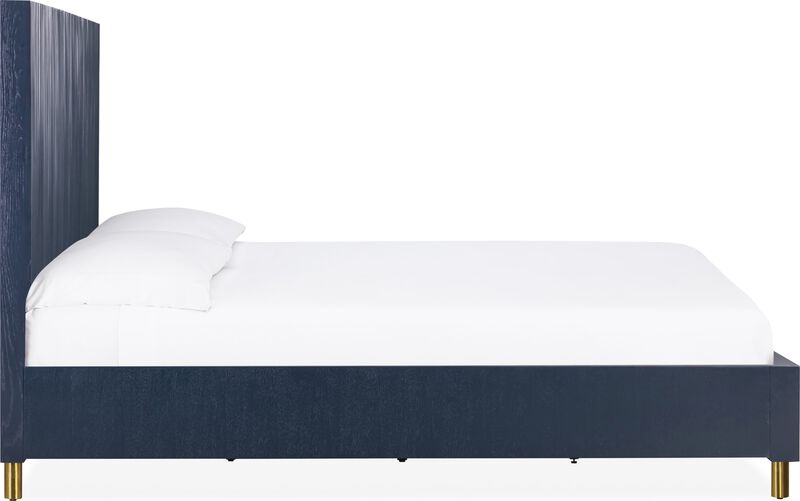 Argento Wave-Patterned Full Bed