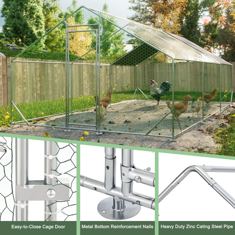 Large Metal Chicken Coop image number 7