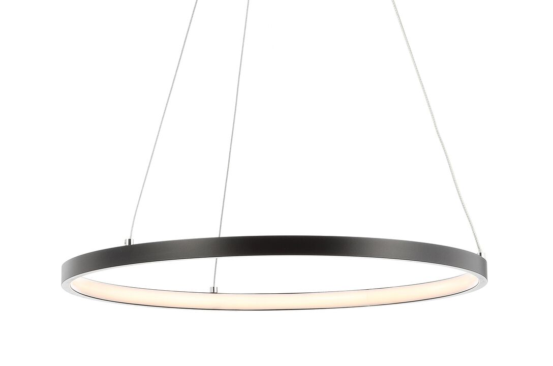 Brice Modern Contemporary Metal Round Dimmable Integrated LED Pendant