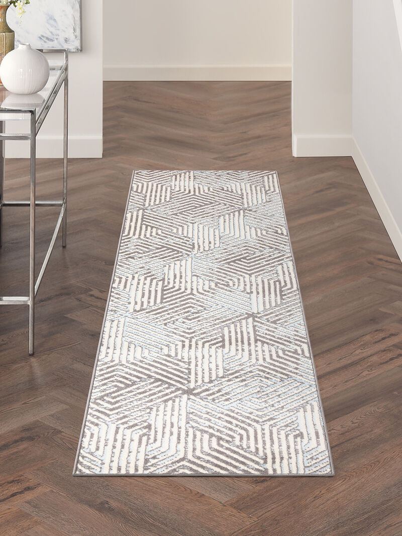 Grafix GRF39 Gray 2' x 4' Rug