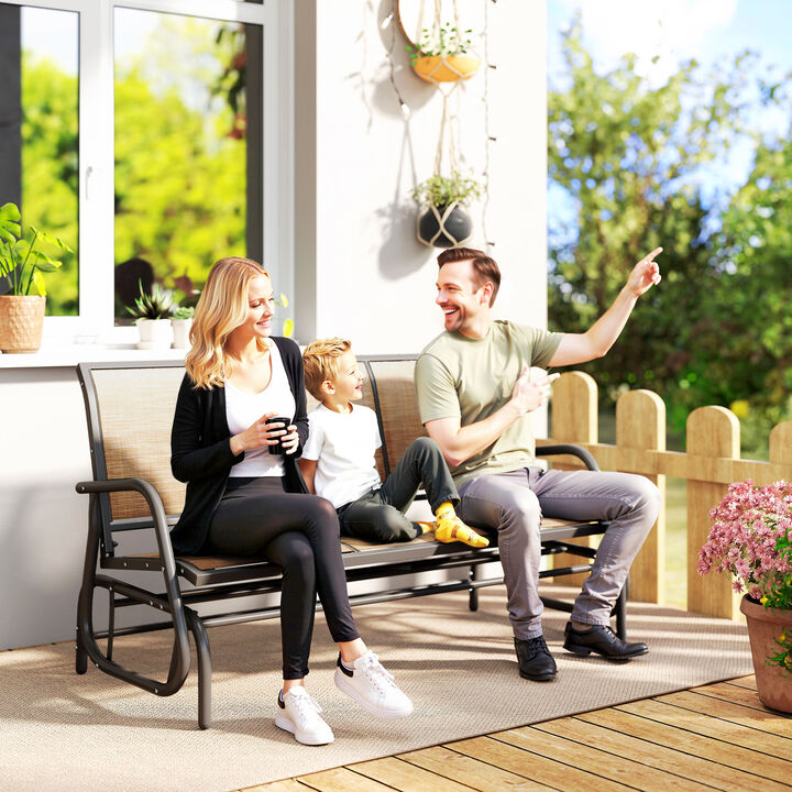 Hivvago 3-Person Outdoor Patio Glider Bench