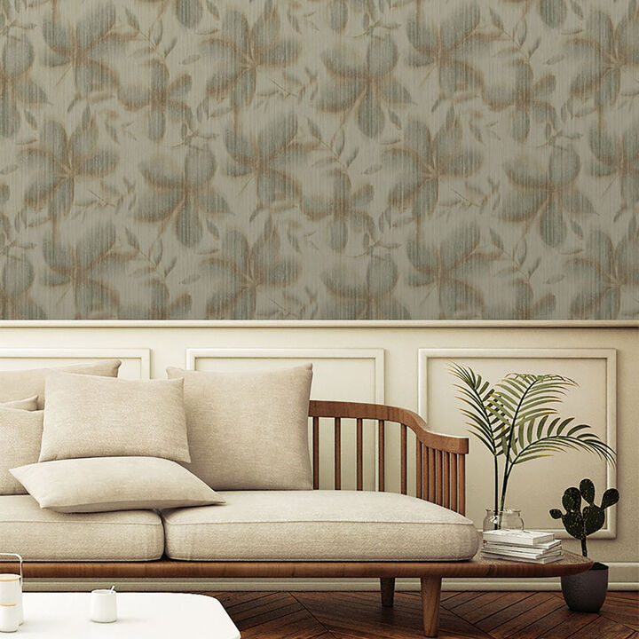 Vellum Leaf Wallpaper