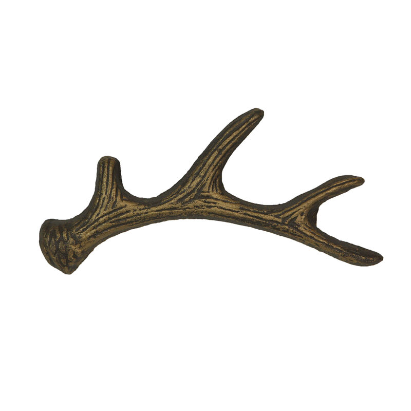 Set of 6 Antique Bronze Finish Cast Iron Deer Antler Drawer Pulls &ndash; Perfect for Cabinets and Dressers, 6.25 Inches Long, Ideal for Western-inspired Homes image number 0