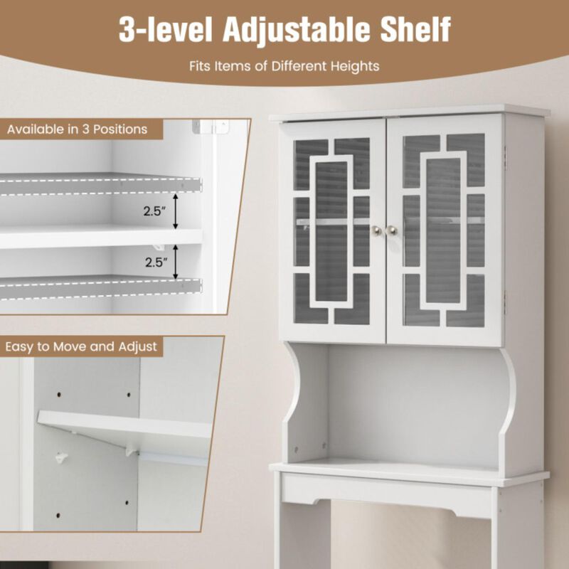 Hivvago Bathroom Spacesaver Organizer with Adjustable Shelf
