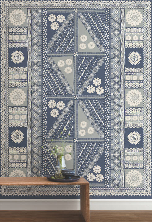 Tapa Indigo Wall Mural