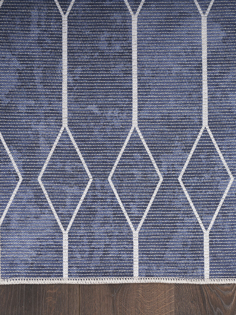 Machine Washable Series 1 SR107 Navy 4' x 6' Rug