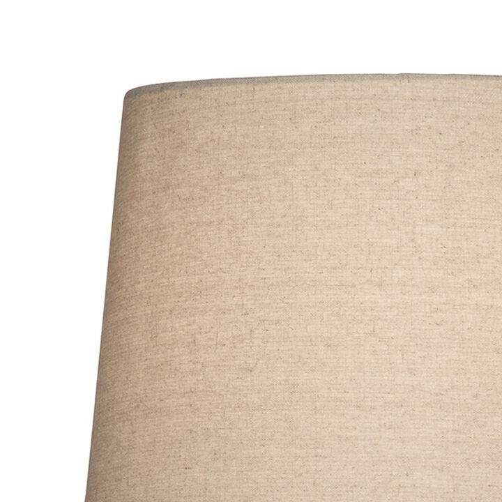 Aine 29 Inch Hydrocal Table Lamp, Drum Shade, Urn Shaped Base, Multicolor - Benzara