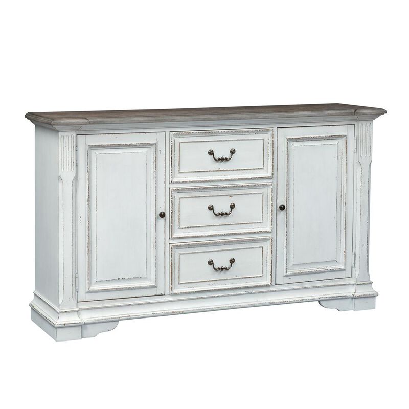 Liberty Furniture Abbey Park Buffet in Antique White image number 0