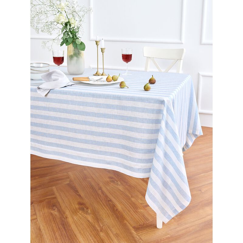 Linen Tablecloth - Sorrento Stripe