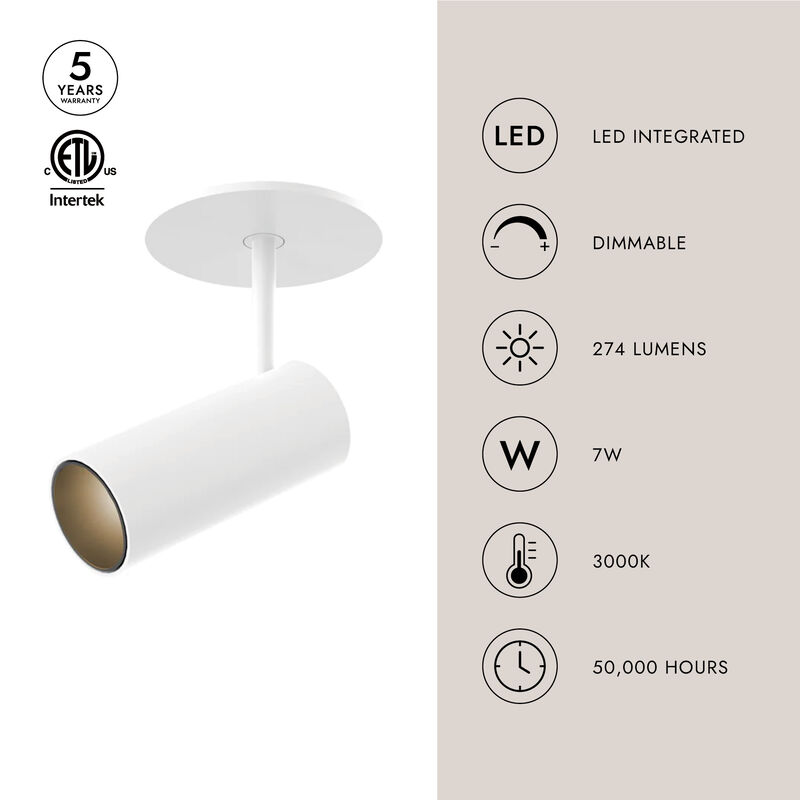 Downey 2 in LED Semi Flush Mount image number 3