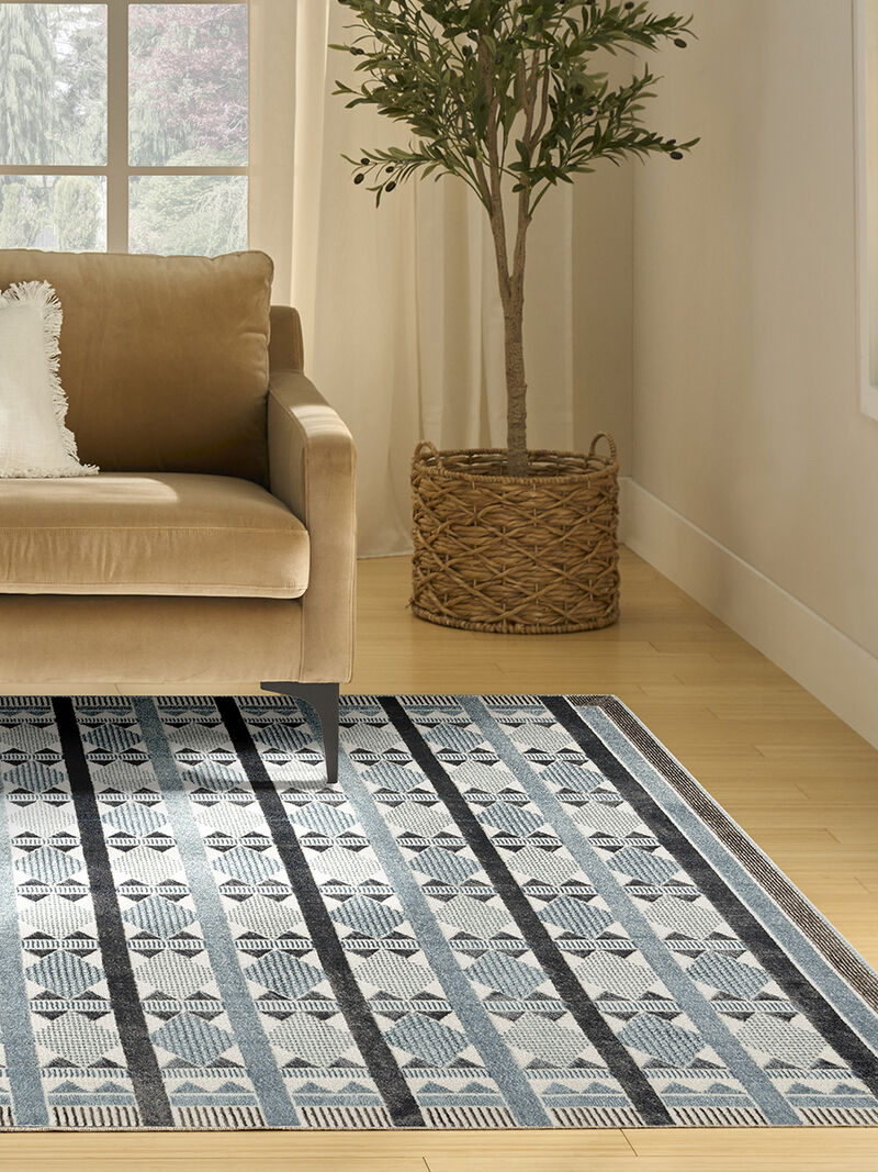 Nordic NRC06 Blue 8' x 10' Rug