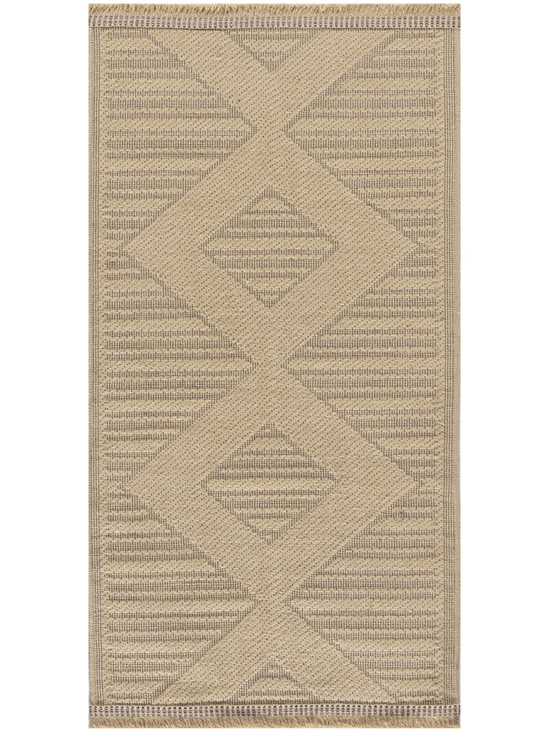 Washable Jute WSJ01 Natural/Beige 2'3" x 7'6" Rug