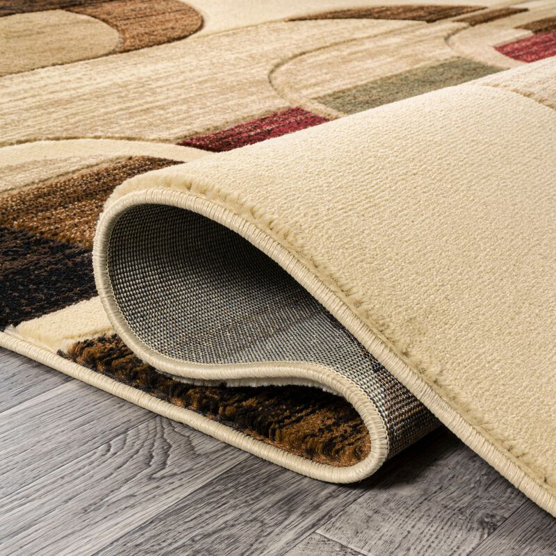 Tamara Retro Abstract Arches Area Rug
