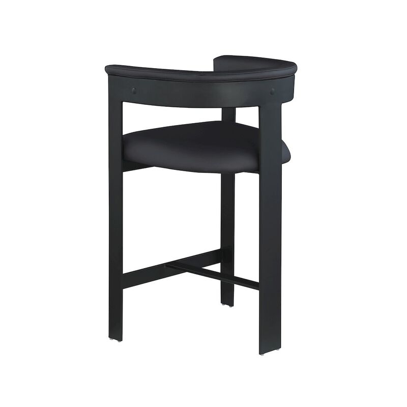 Meridian Furniture Romeo Vegan Leather Counter Stool, Set of 2