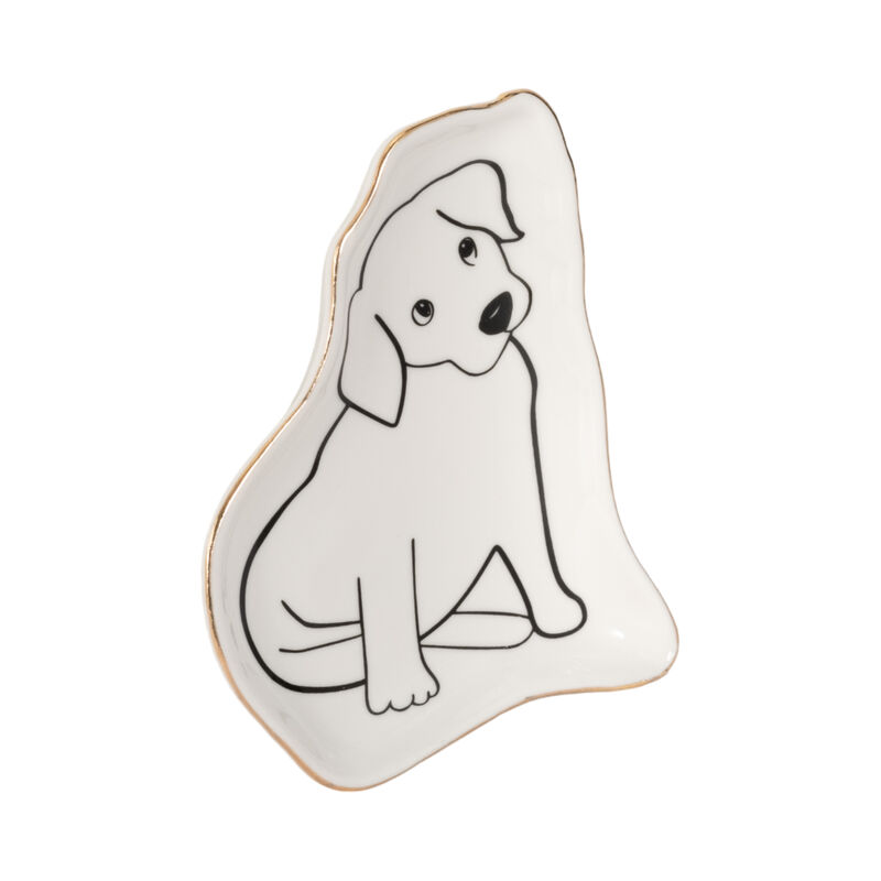 6" Lab Puppy Trinket Tray image number 2