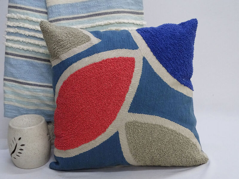 20"X20" Embroidery Throw Pillow