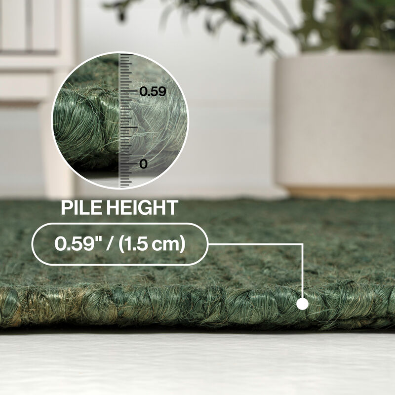 Miles Modern Minimalist Radius Corner Solid Area Rug