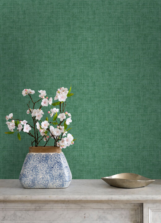 Emerson Jade Linen Wallpaper (Set of 2)