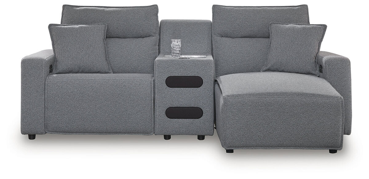 ModMax II 3-Piece Power Reclining Sectional with Chaise and Audio Console