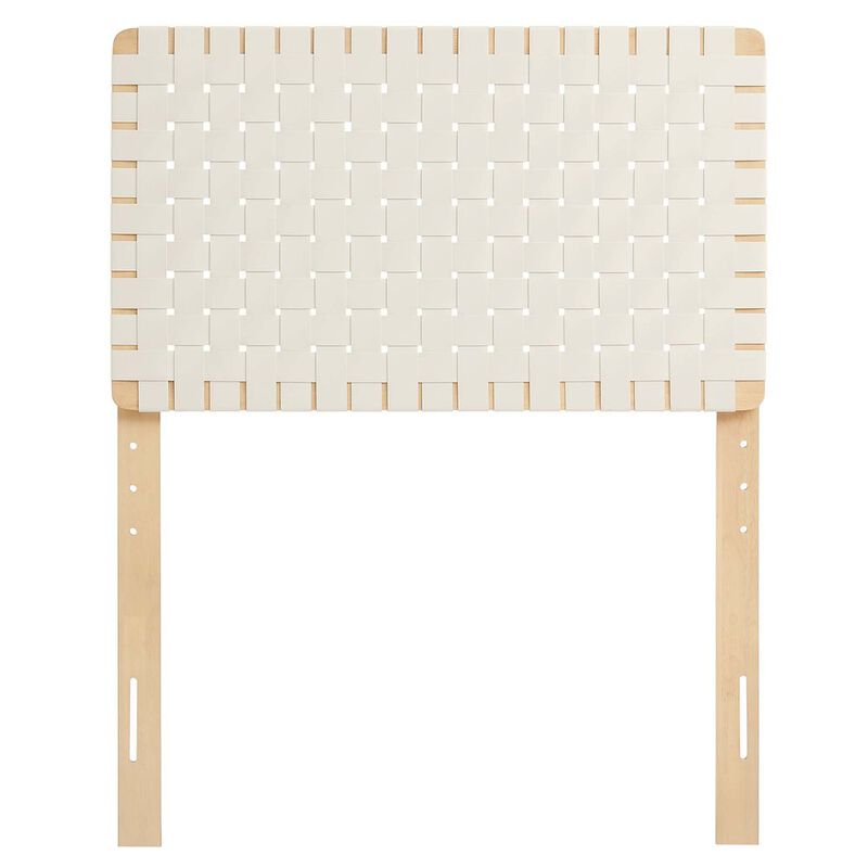 Sparta Weave Vegan Leather Twin Headboard image number 4