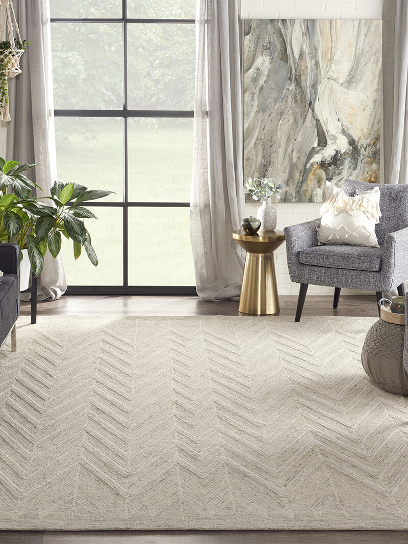 Interlock ITL04 Ivory/Gray 8' x 10'6" Rug