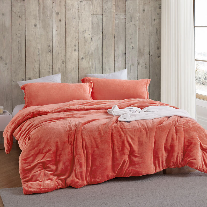 The Original Plush - Coma Inducer® Oversized Comforter Set - Living Coral. image number 1