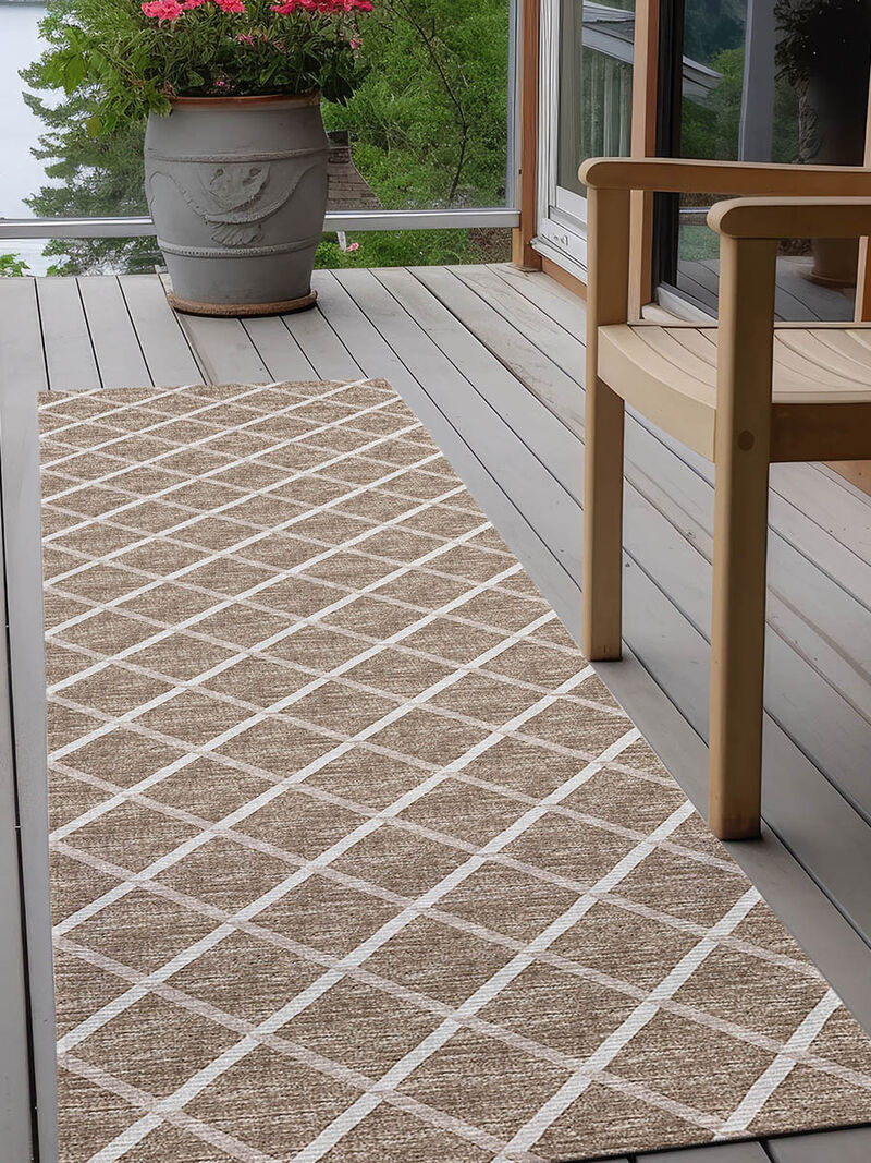 York YO1 Taupe 2'3" x 7'6" Rug