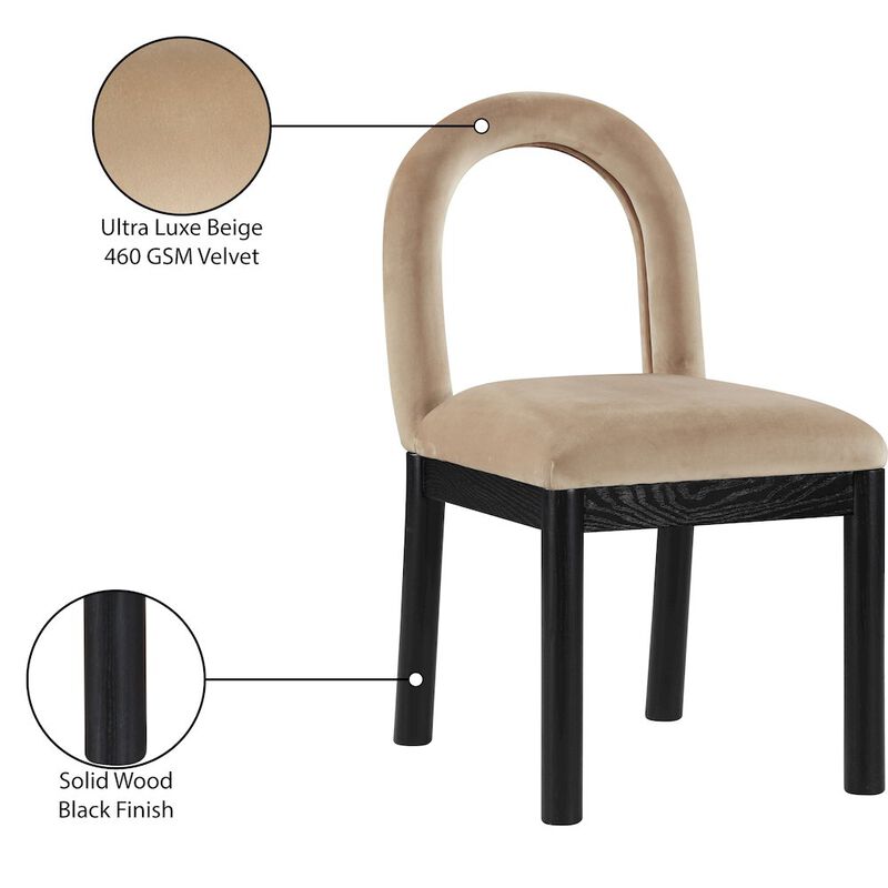 Meridian Furniture Conrad Velvet Dining Chair