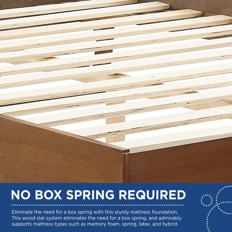 Modway - Kelsea Cane and Wood King Platform Bed with Angular Legs image number 6