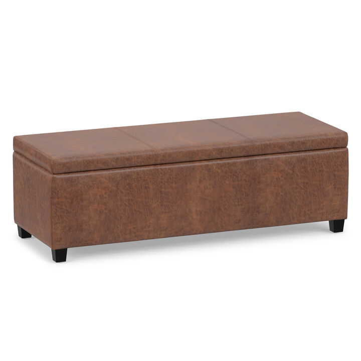 Simpli Home Avalon Storage Ottoman Bench