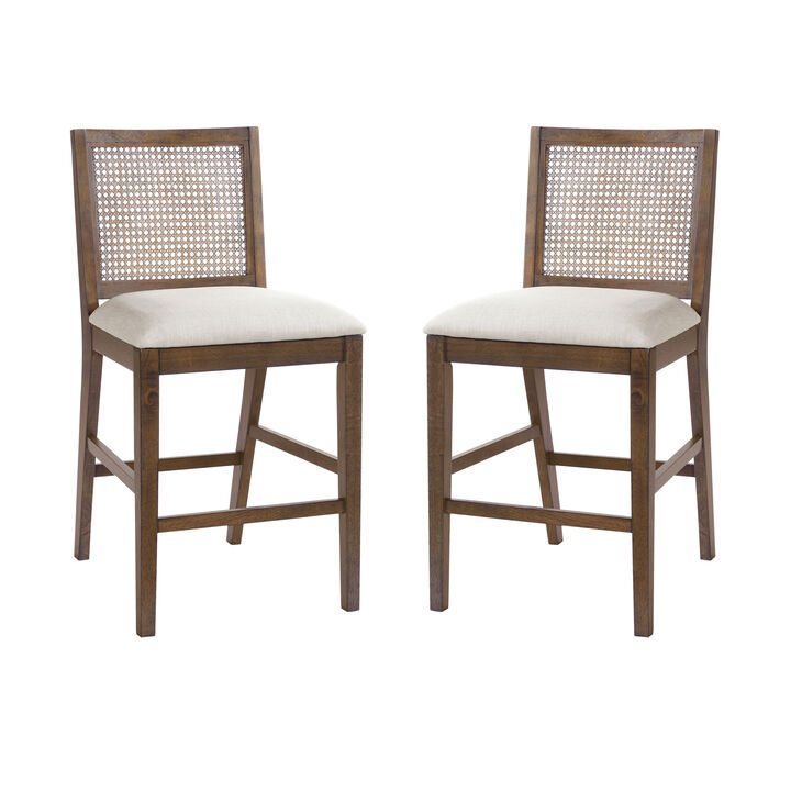 Merax Set of 2 Coastal French Country Bar Stools