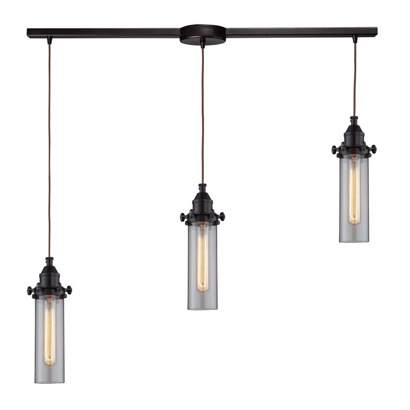 Fulton 36" Wide Mini Pendant - Clear Glass image number 1