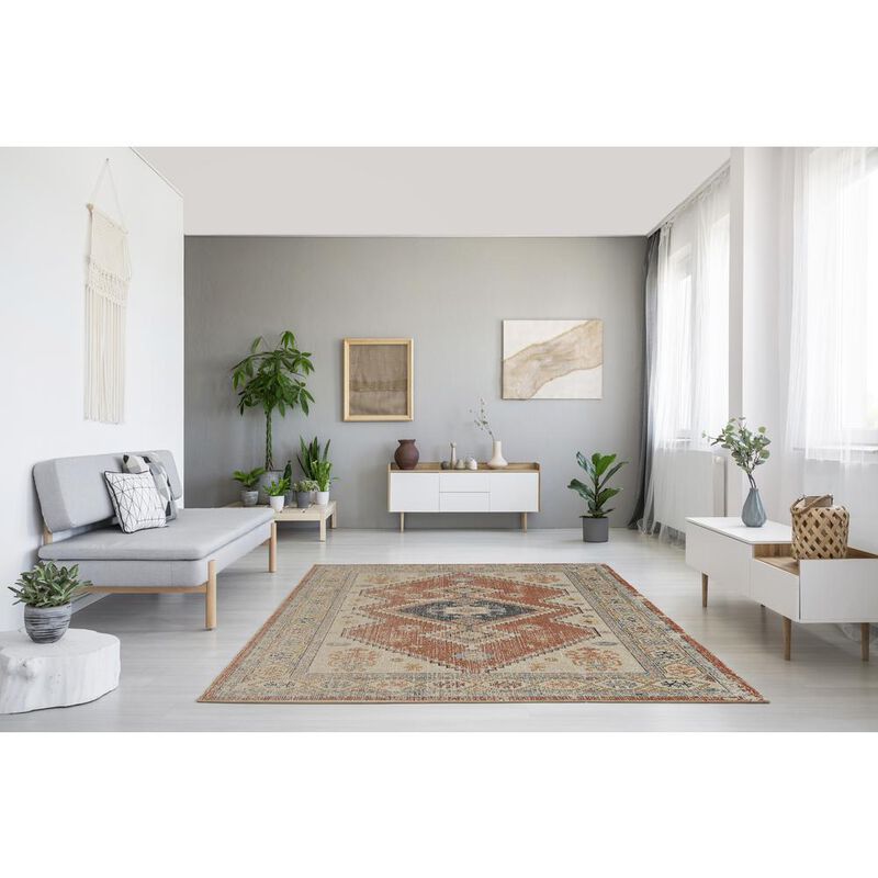 Linon Great Zero Lofton Ivory & Rust, Rug image number 4