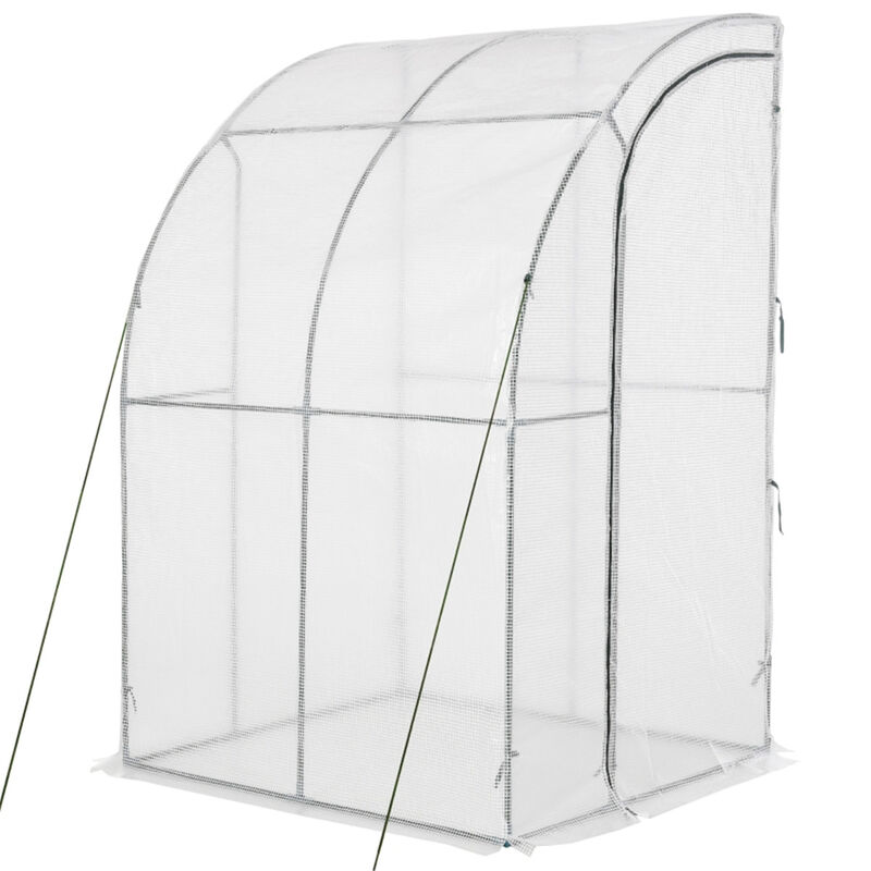 Mini Walk-in Greenhouse with Shelves for Seed Starting and Plant Care image number 0