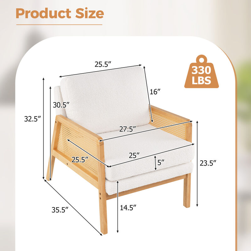 Mid-Century Modern Accent Chair for Stylish and Comfortable Living Room Seating