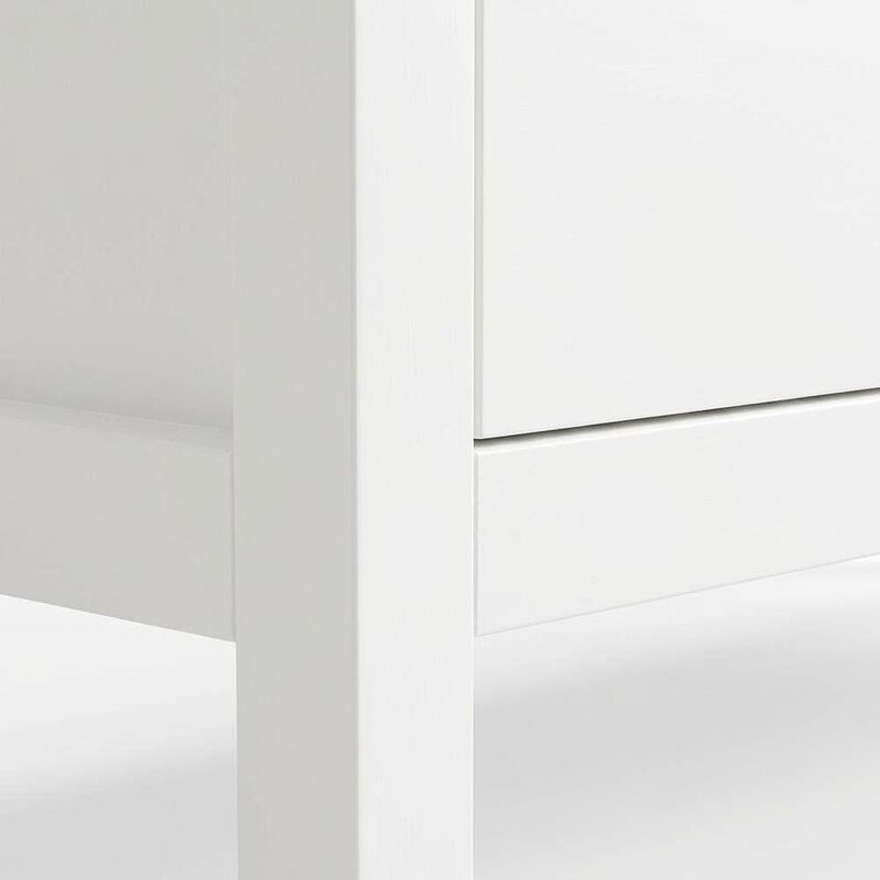 Alpine Furniture Carmel 6 Drawer Chest, White image number 4