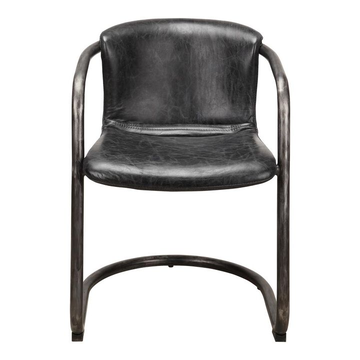Moe's Home Collection Freeman Dining Chair Antique Black-Set Of Two