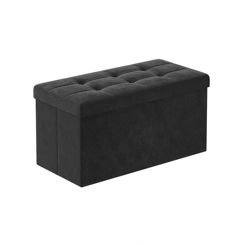 Foldable Storage Ottoman Bench for Space-Saving and Versatile Storage Solutions