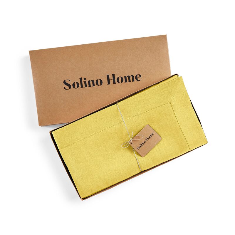Solino Home 100% Pure Linen Table Throw - Fete