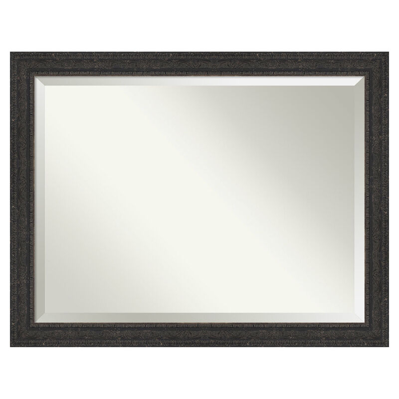 Attic Aged Beveled Wood Framed Wall Mirror image number 0