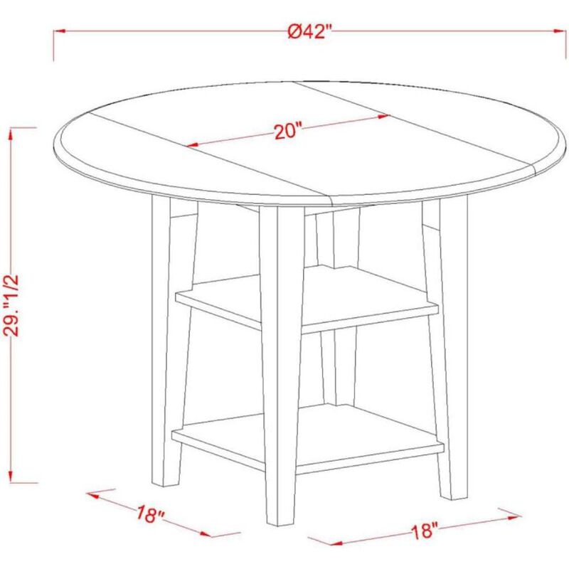 Dining Room Set Black & Cherry