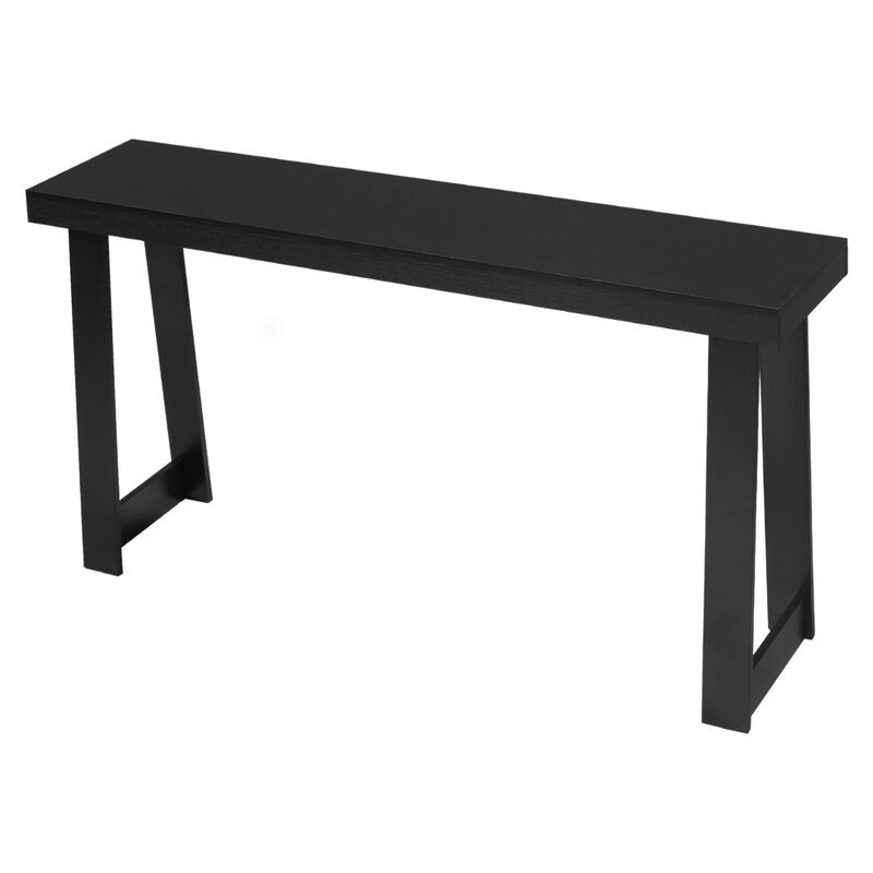 Modern Narrow Console Table for Behind Couch and Foyer - Black image number 0